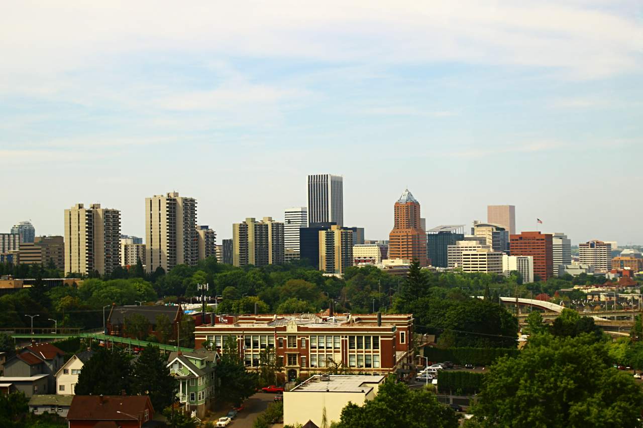 View of downtown Portland.